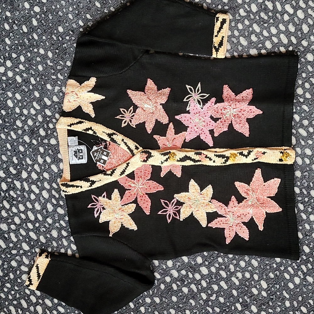 SALE!! Storybook Knits "Tiger Lilly Field" Sweater NWT!